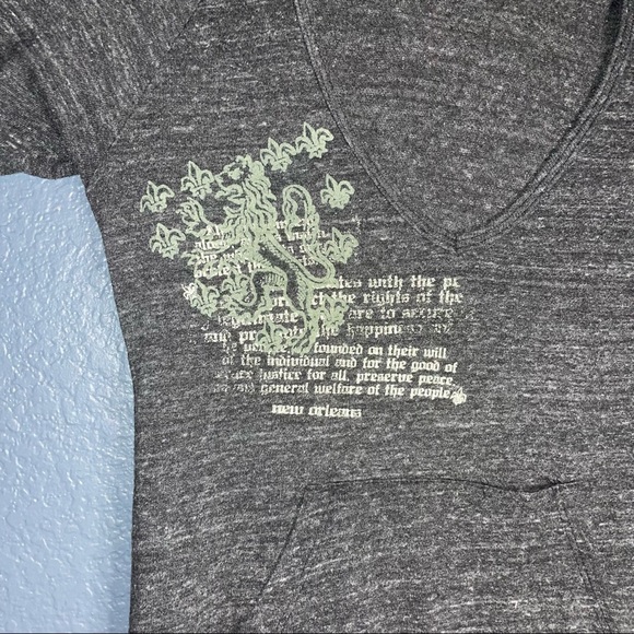 Alternative Earth women’s hoodie shirt with pockets size Medium heather gray … - Picture 2 of 6